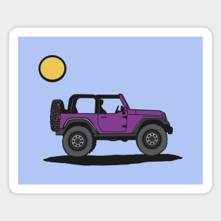 Purple Reign Wrangler with Sun Magnet